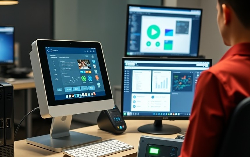 Self-service interface running normally